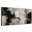 Très grand art mural imprimé sur tissu - Gris verdâtre et noir, composition abstraite, composition de salon moderne - «Assemblage requis du cadre (cadre non fini)»-130840312
