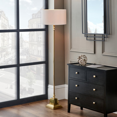 Beedon 160cm Polished Traditional Floor Lamp