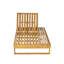 Méridiennes de patio réglables, chaise longue moderne en bois d'acacia