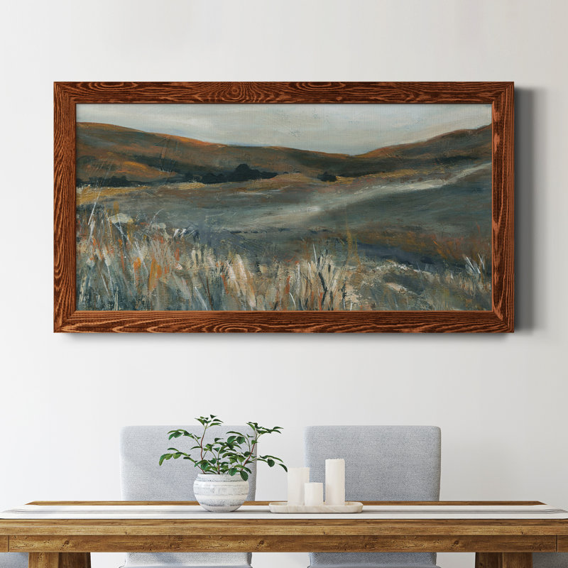 Cuivre coucher de soleil - Peinture sur toile encadrée, Érable
