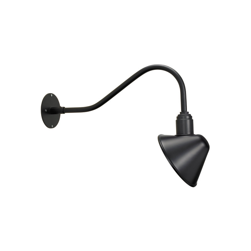 Applique murale d'extérieur 1 lumière Down, H 18 po x l 25 po x P 9 po