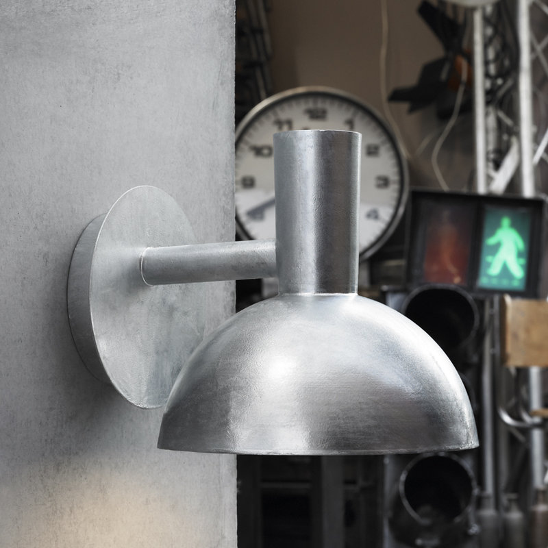 Arki 20cm H Outdoor Armed Sconce, Galvanized