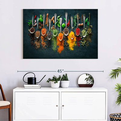 Spoons And Spices Canvas Print