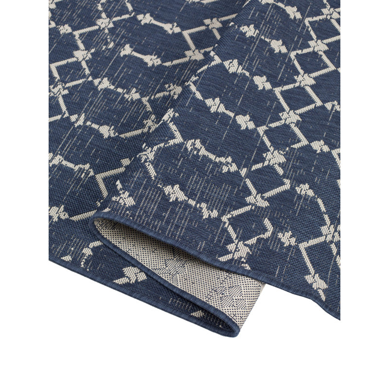 Premium Polypropylene Geometric Pattern Outdoor Rug, Rectangle 2' x 3'