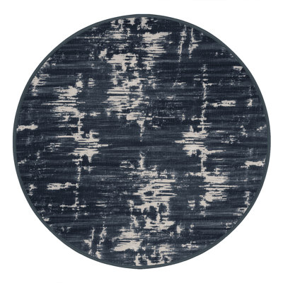 Tapis abstrait gris lavable à la machine