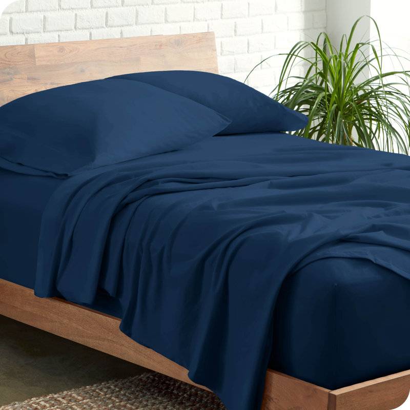 Organic Cotton Jersey Full Sheet Set in Forest Green