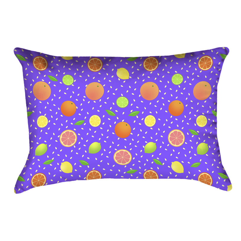 Housse de coussin Katelyn Elizabeth, Mauve et orange, Polyester