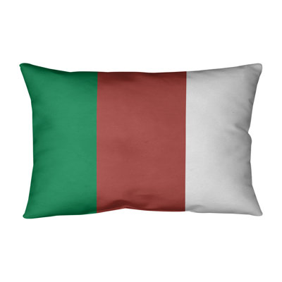 Striped Reversible Throw Pillow