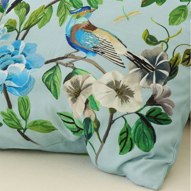 Miraflores Decorative Pillow, Cobalt Floral