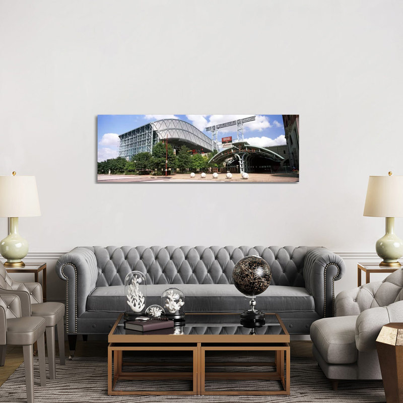 Baseball Field, Minute Maid Park, Houston, Texas, USA - Wrapped Canvas Panoramic Print, 152.4 cm H x 50.8 cm W x 3.175 cm D