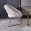 Fauteuil d'appoint basique en fausse fourrure