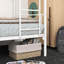 Lit superposé en métal Twintwin en blanc. Meuble peu encombrant. Cadre robuste, silencieux. Assemblage facile. Sous Rangement pour les biens, sauvez votre chambre. Structure solide,