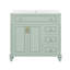 Ensemble de meuble-lavabo sur pied 36 po avec lavabo 36 po, 3 tiroirs et 2 portes