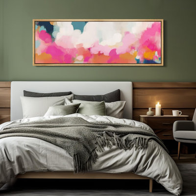 Abstraits coups de couleurs abstraites pastel