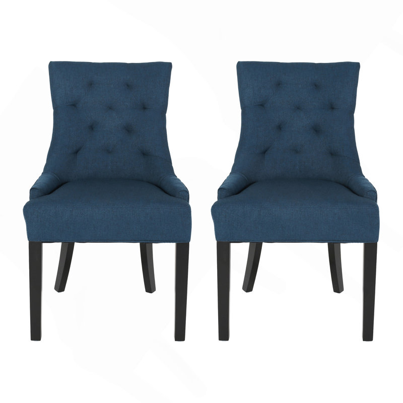 Chaises de salle à manger rembourrées Modern, Marine, 4