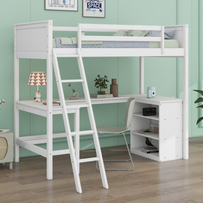 Loft Bed With Shelves And Desk
