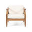 Fauteuils club d'extérieur en bois d'acacia avec coussins Aston - teck-1555955943