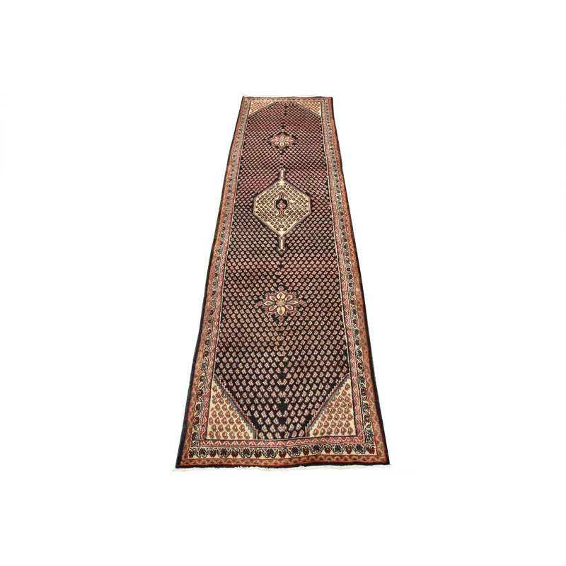 Tapis bleu unique de 3 pi 6 po x 12 pi 8 po