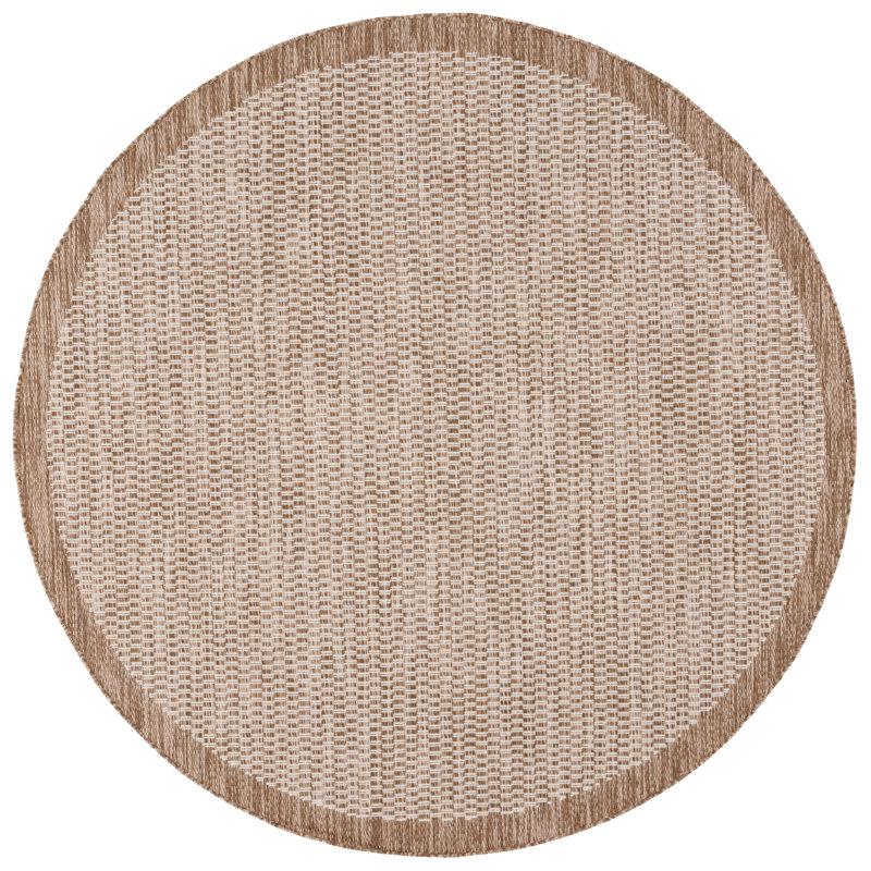 Juergen Performance Performance Geometric Rug, Round 6'7"