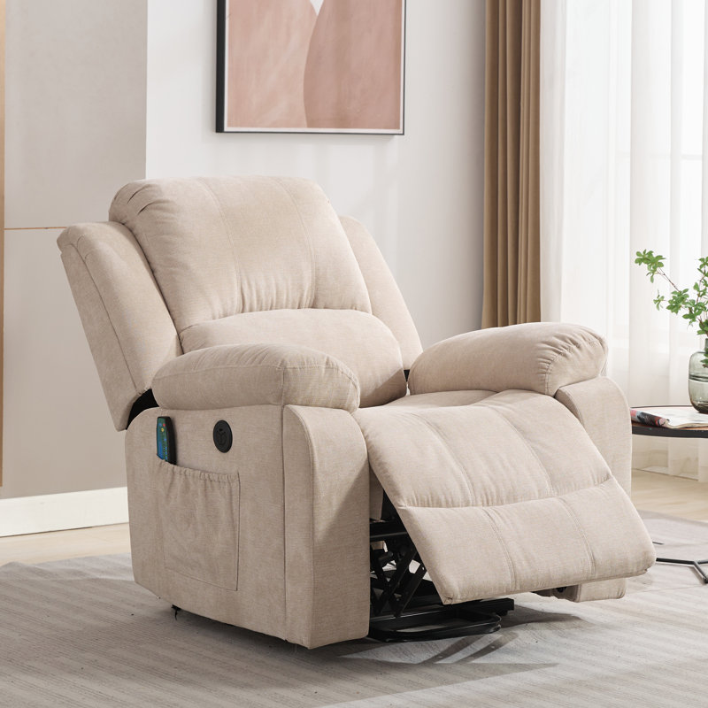 Saaskia Heated Massage Chair, Beige