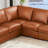 Leather L-Shaped Sectional
