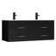 Ensemble meuble-lavabo simple de 122 cm avec lavabo en résine SMC