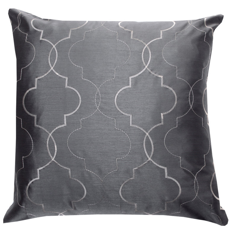Rickmansworth Geometric Square Cushion Cover, Blue, 55 x 55cm