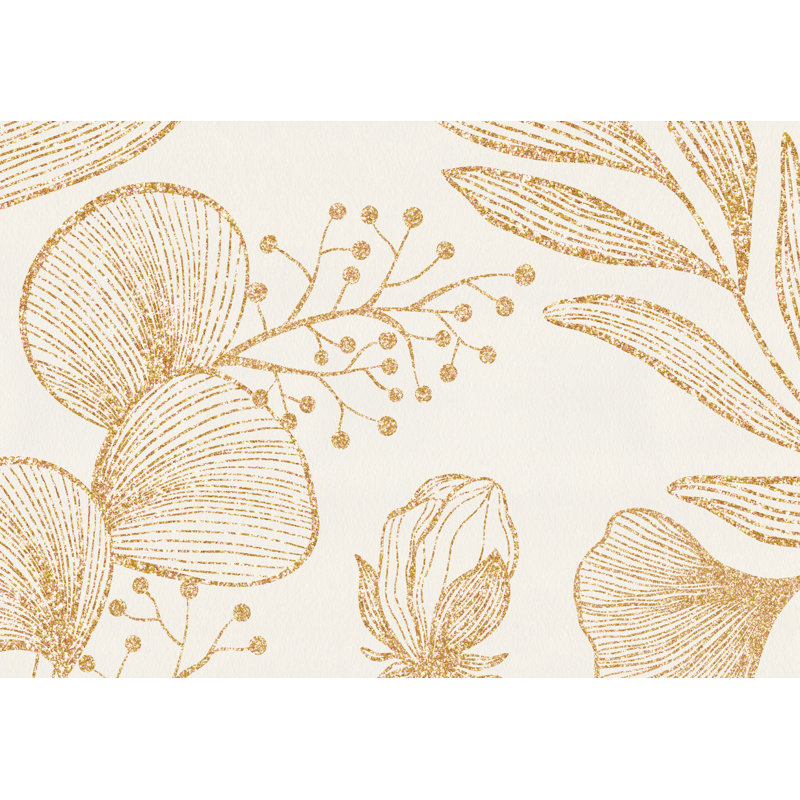 Beesley Floral Vinyl Area Rug, Rectangle 160 x 230cm