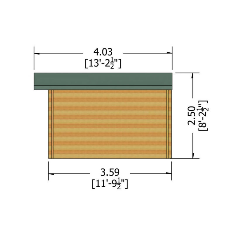 Hartland 12 x 12 Ft. Tongue and Groove Log Cabin, Yes