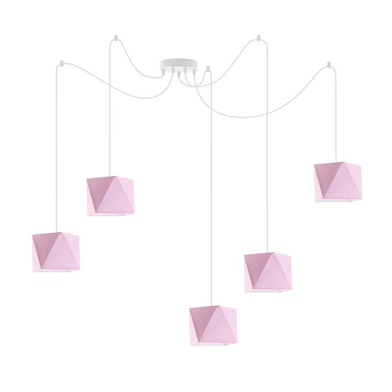 Thursa 5 - Light Pendant, Pink