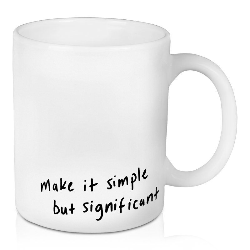 Grande tasse à café simple mais significative, Ensemble de verres à lait