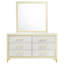 Commode 6 tiroirs avec miroir