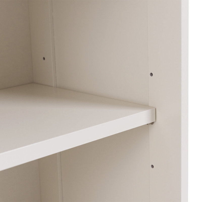 Buffet de rangement de 42 po Shellson, Crème, crème