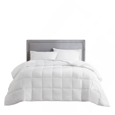Full/Queen Hypoallergenic Cotton Down Alternative Comforter With Featherless Insulation For Warmth And Comfort