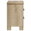 Table de chevet vieillie 2 tiroirs Sansome, combinant charme rustique et rangement pratique pour un décor de maison de campagne moderne