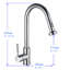 Pull Down Single Handle Kitchen Faucet-51838709