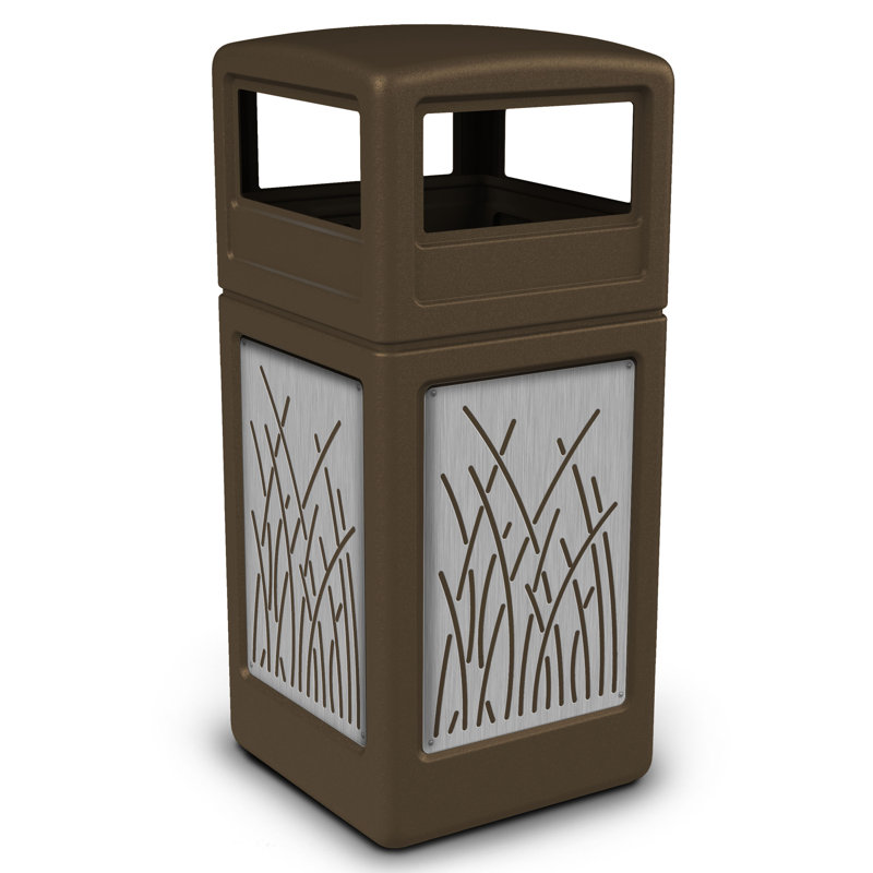 Poubelle 42 gallons precision series®, Brun