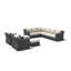 Eloisa Wicker 10 - Person Patio Conversation Sets with Cushions-1894291268