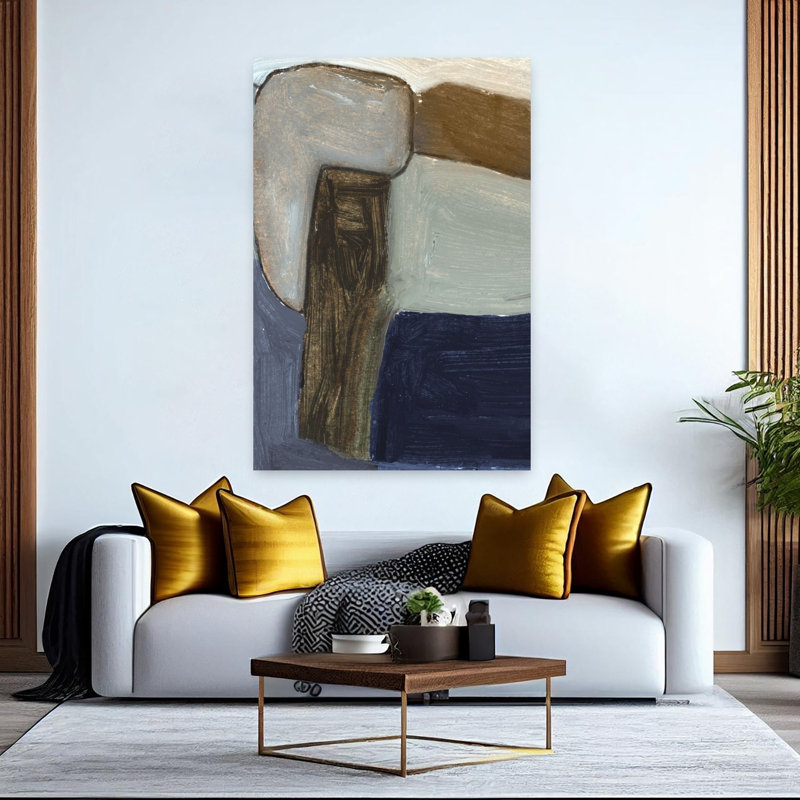 Art contemporain contemporain abstrait, H 60 po x l 40 po