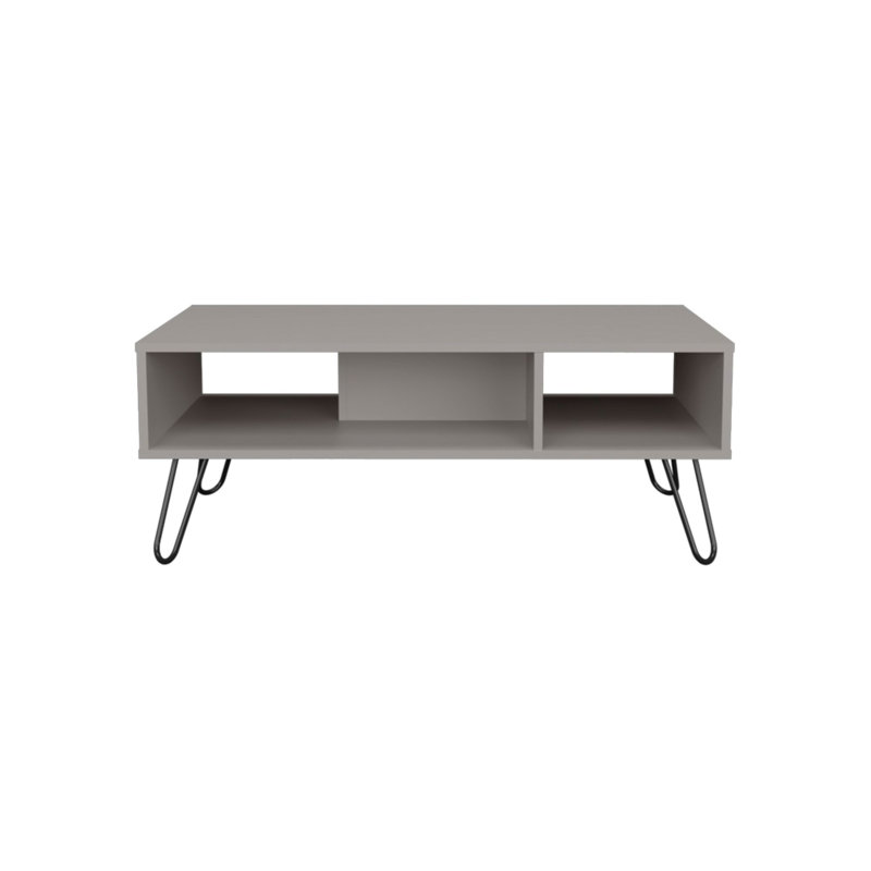 30" Gray Wood Solid Coffee Table