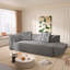 Canapé 3 places, canapé-lit convertible 3-en-1, canapé moderne à assise profonde de 79,5 po avec 2 coussins, canapé en chenille étincelant, méridienne-1740528055