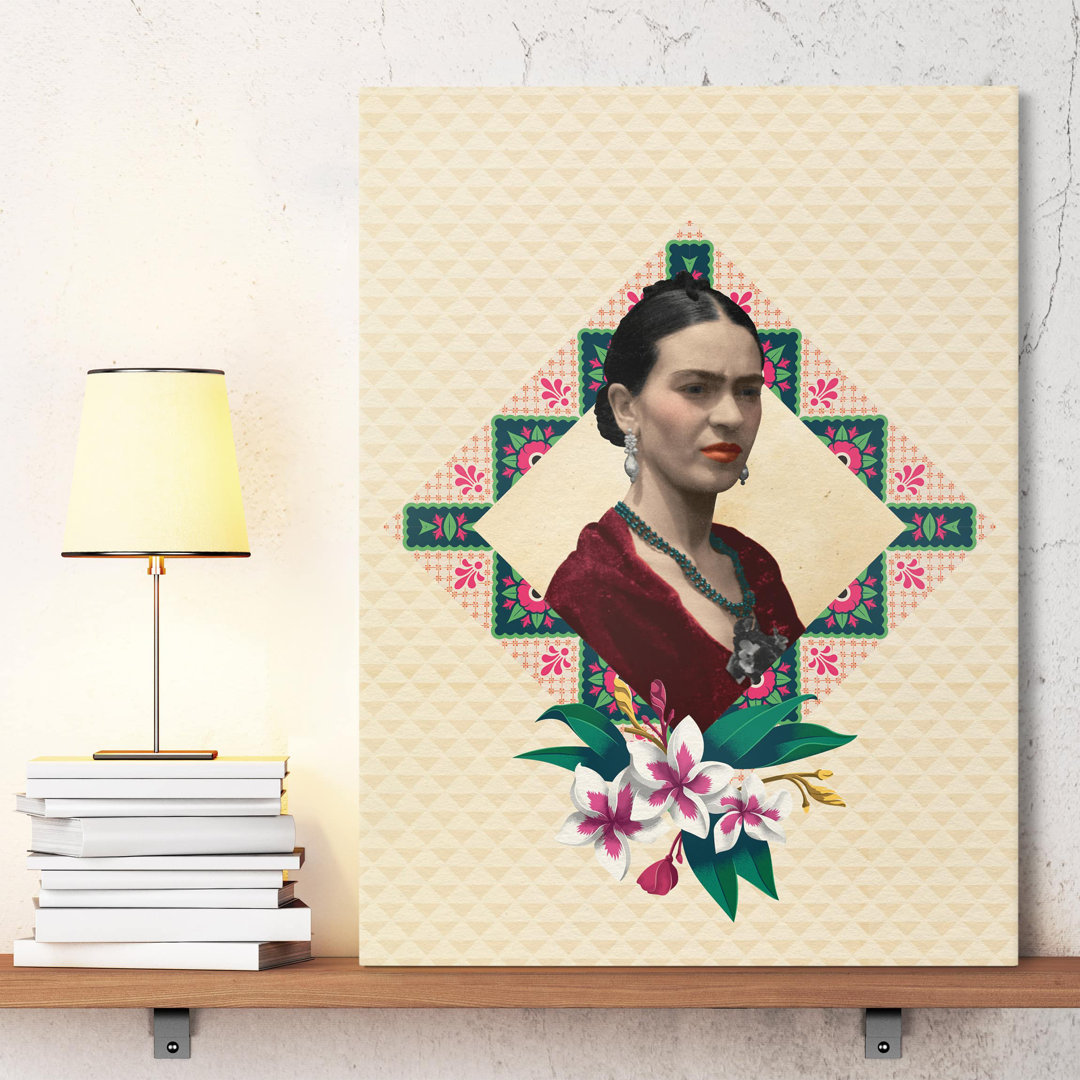 Leinwandbild Blumen Und Geometrie von Frida Kahlo