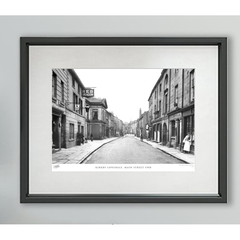 Kirkby Lonsdale, Main Street 1908 by Francis Frith - Single Picture Frame Print, 40cm H x 50cm W x 2.3cm D