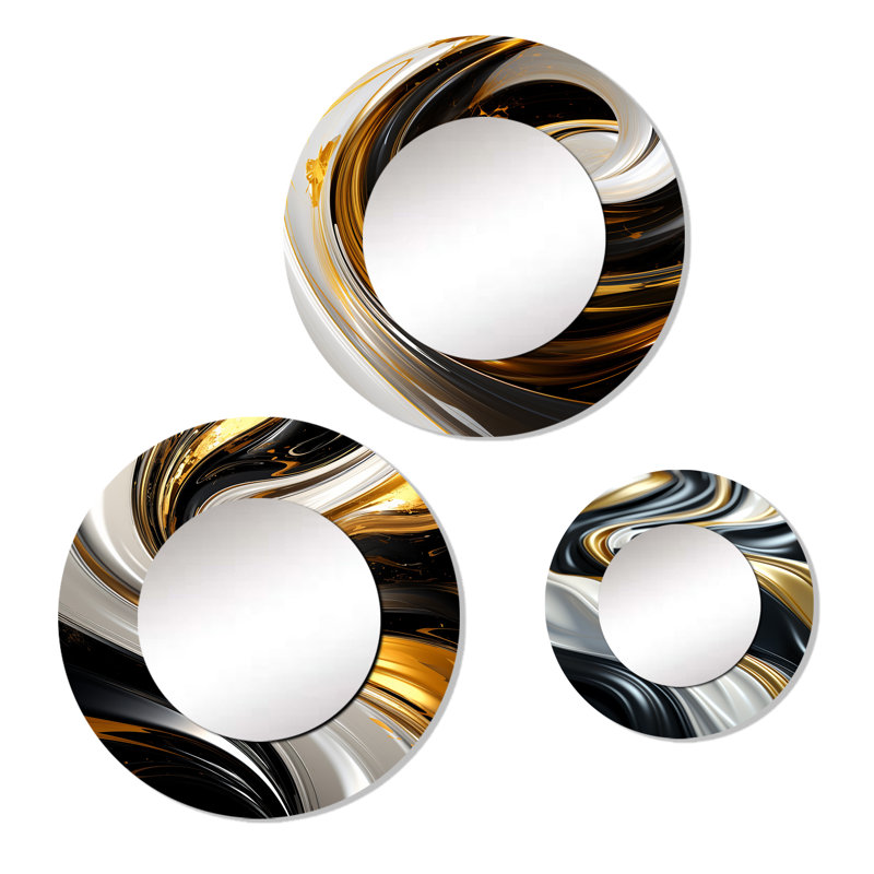 Borodale Metal Round Mirror