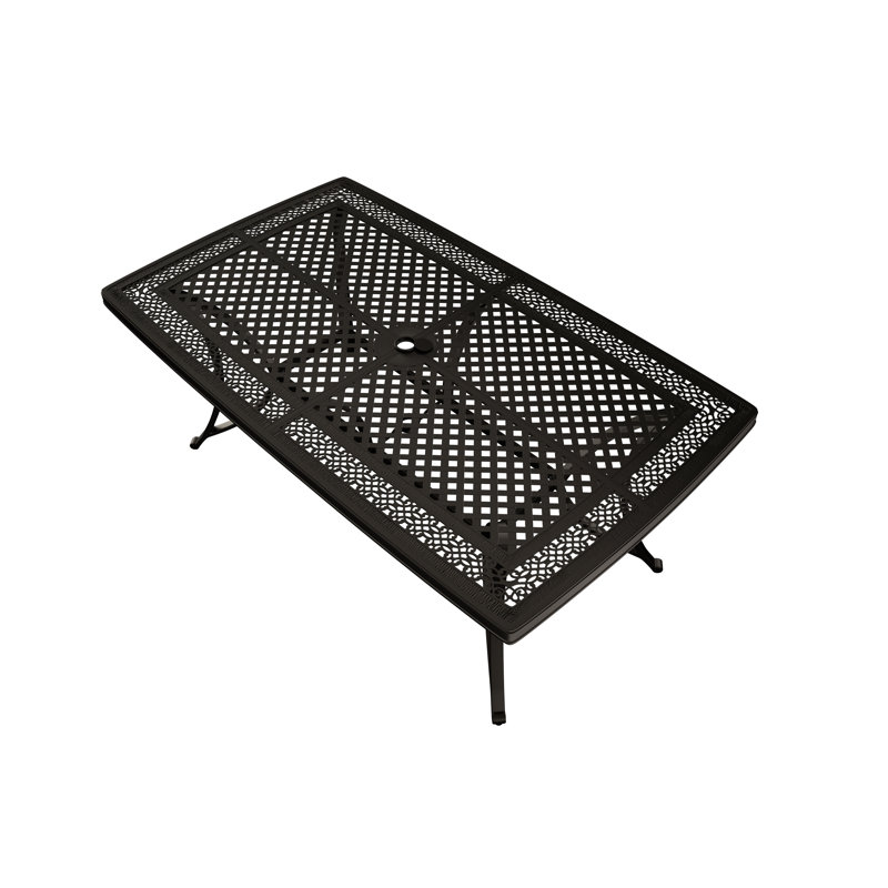 Rectangular Metal Outdoor Dining Table