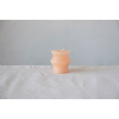 Unscented Pillar Candle with Paraffin Holder