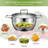 Steamer Basket, Premium Stainless Steel Vegetable Steamer Basket for Veggies & Seafood Cooking, Expandable Food Steaming Basket Fits for Various Size Pots & Pans, (Silver)