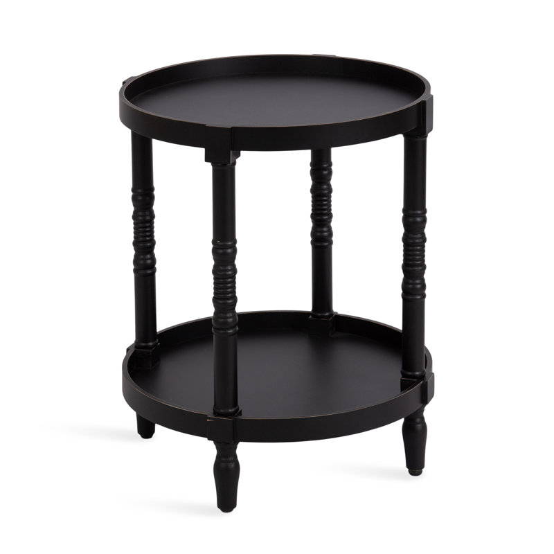 Daly Tray Top End Table, Black