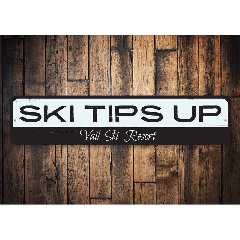 Panneau de ski personnalisé, H 6 po x l 24 po x P 0,06 po, Oui