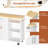 Multifunctional Rolling Kitchen Cart - Spacious Top, Easy Mobility-1304418030
